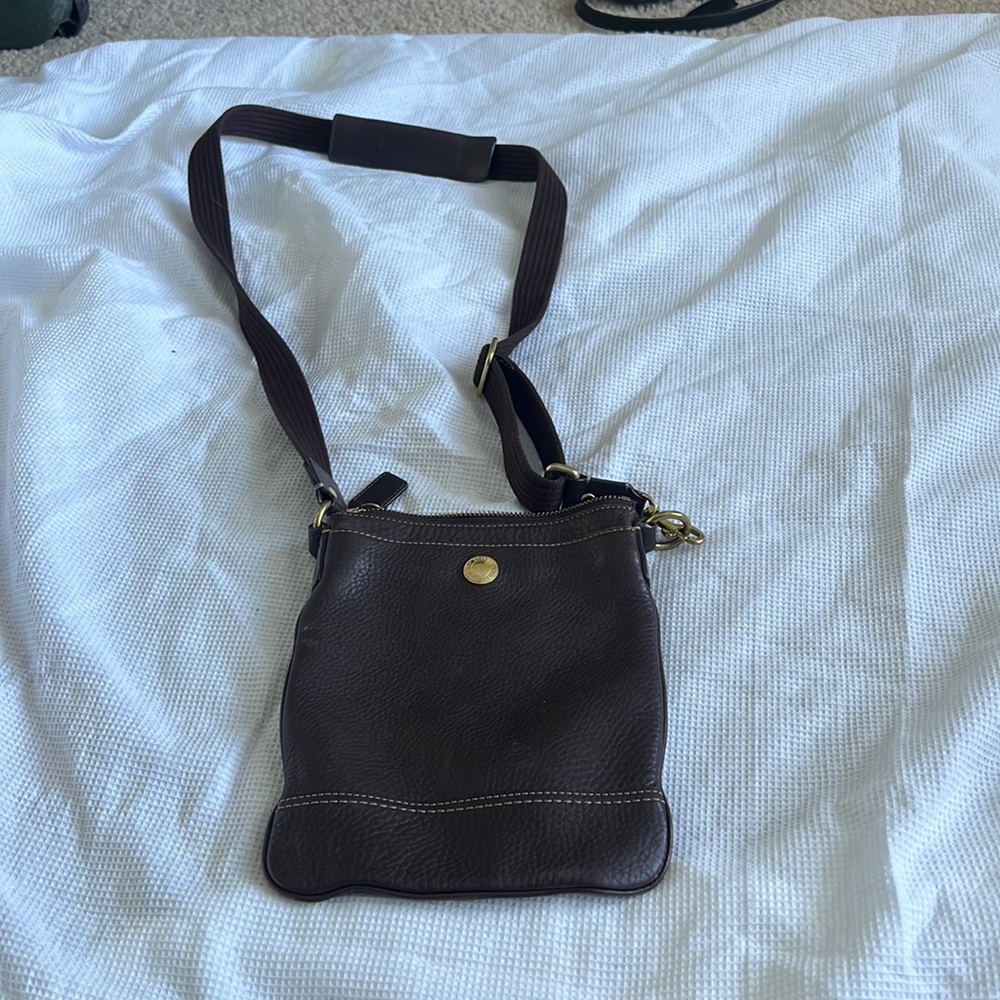 Coach Brown Leather Crossbody bag